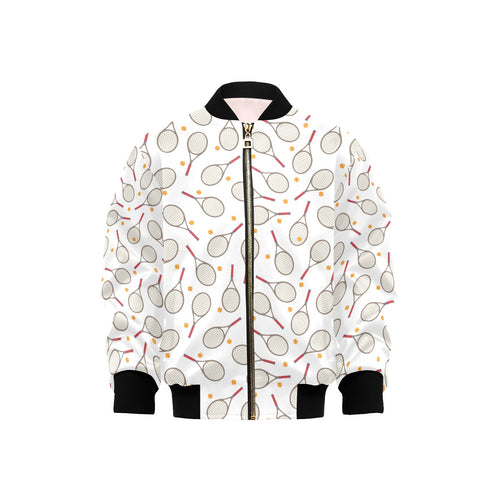 Tennis Pattern Print Design 04 Kids' Boys' Girls' Bomber Jacket