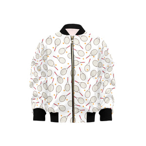 Tennis Pattern Print Design 04 Kids' Boys' Girls' Bomber Jacket