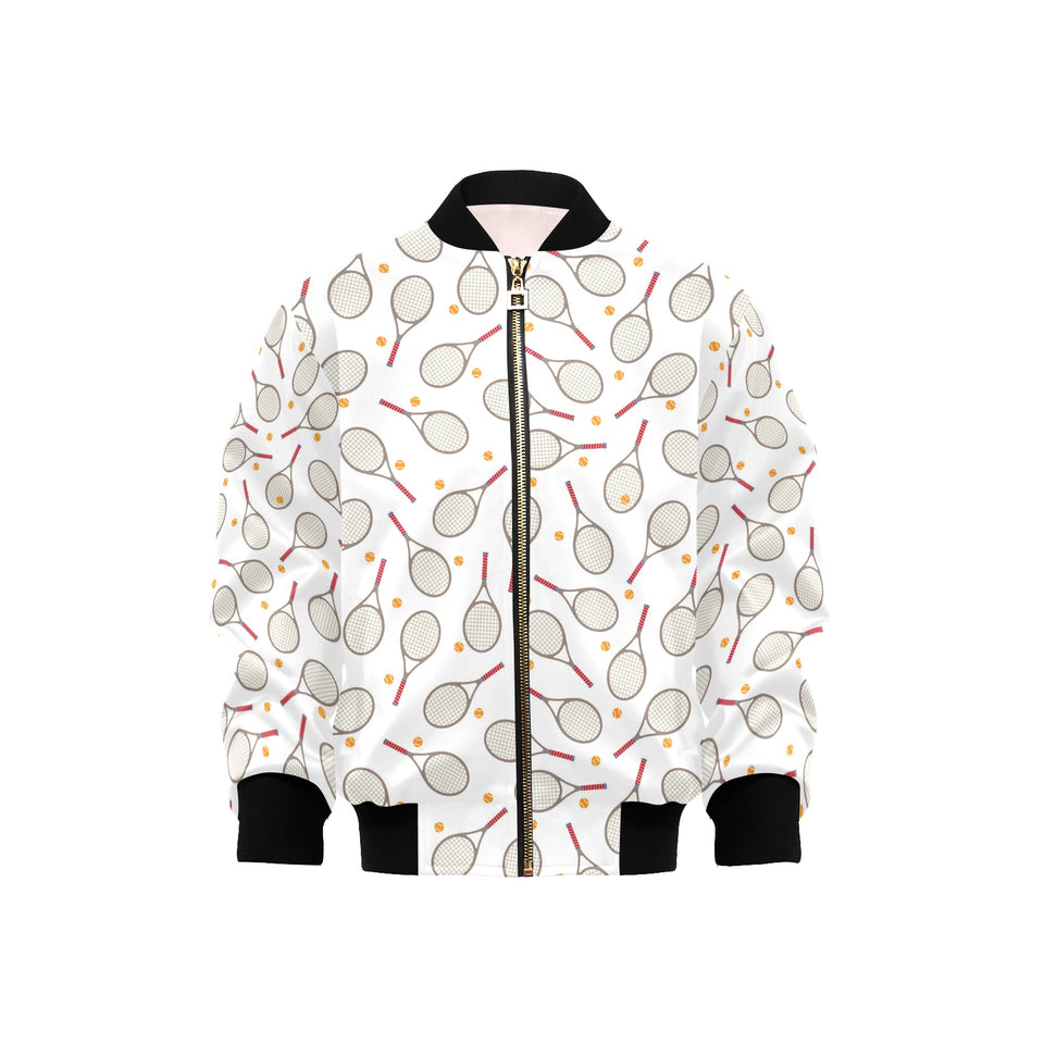 Tennis Pattern Print Design 04 Kids' Boys' Girls' Bomber Jacket
