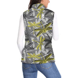 Hand drawn dragonfly pattern Women's Padded Vest