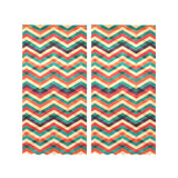 zigzag chevron colorful pattern Gauze Curtain