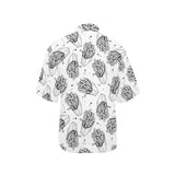 Hand drawn french fries pattern Women's All Over Print Hawaiian Shirt
