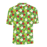 Ladybug Pattern Print Design 01 Men's All Over Print Polo Shirt