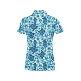 Hibiscus Pattern Print Design 03 Women's All Over Print Polo Shirt