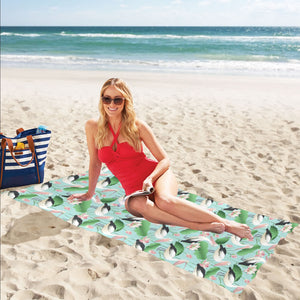 Pelican Pattern Print Design 01 Beach Towel