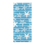 Starfish blue blackground Beach Towel