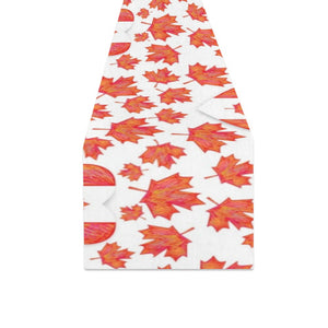 Canada Pattern Print Design 02 Table Runner