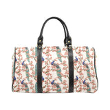 Peacock tropical flower pattern Travel Bag