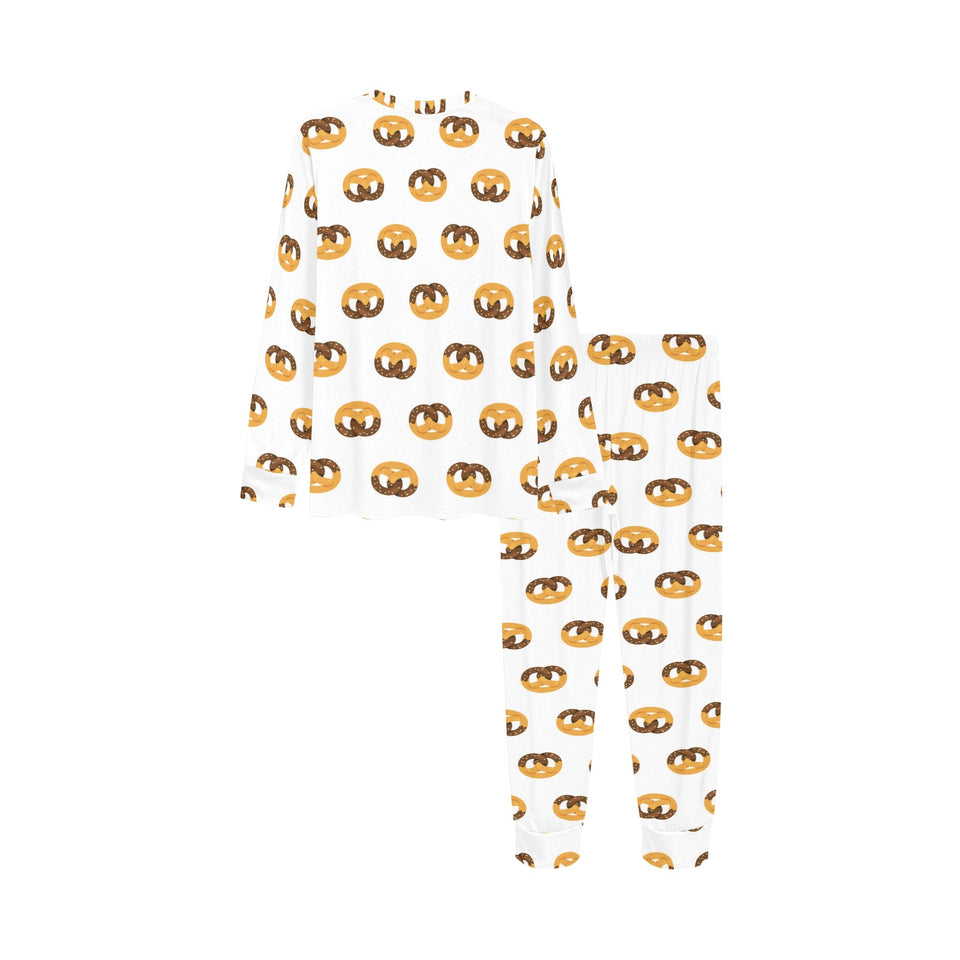 Pretzels Pattern Print Design 02 Kids' Boys' Girls' All Over Print Pajama Set