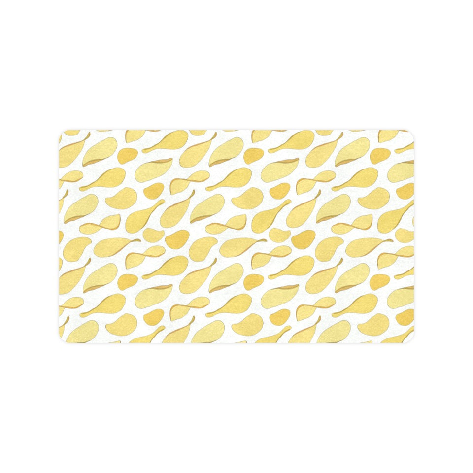 Potato Chips Pattern Print Design 02 Doormat