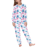 Hummingbird Pattern Print Design 02 Kids' Boys' Girls' All Over Print Pajama Set