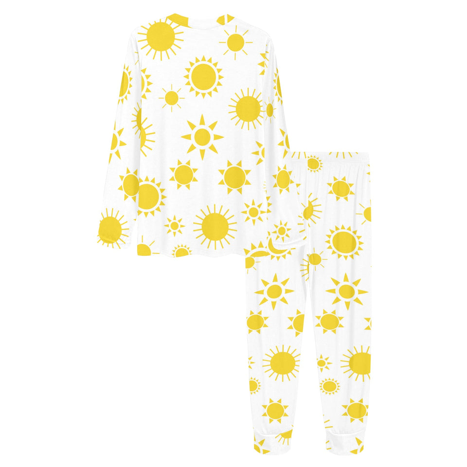 Sun pattern Women's All Over Print Pajama Set