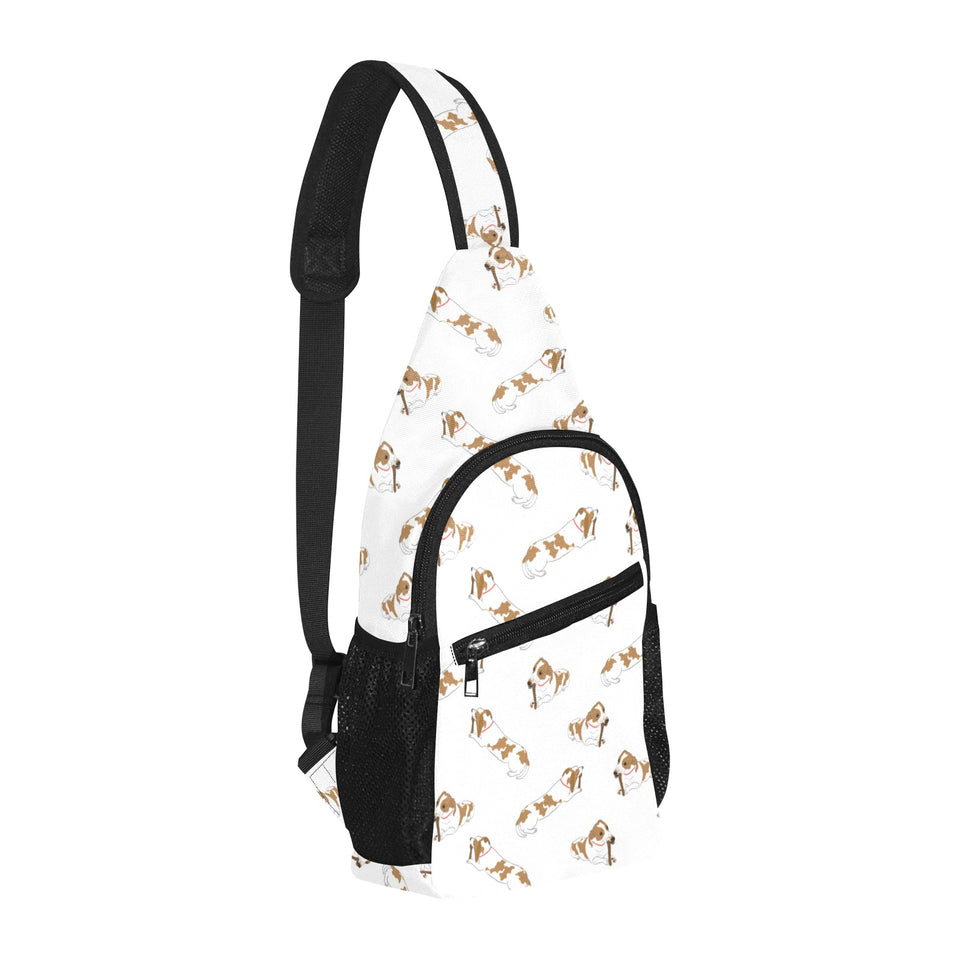 Jack Russel Pattern Print Design 04 All Over Print Chest Bag