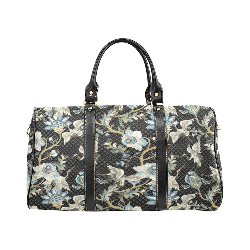 Japanese crane ornament elements Travel Bag