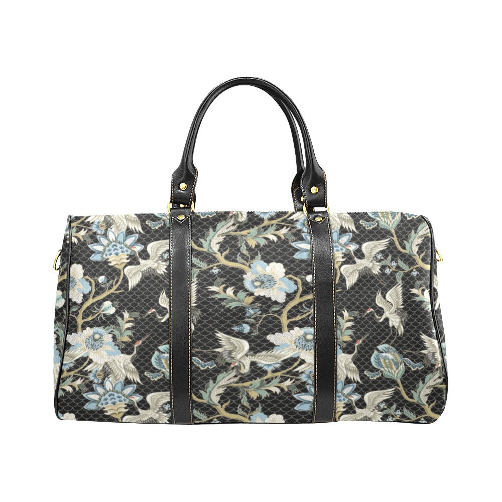Japanese crane ornament elements Travel Bag
