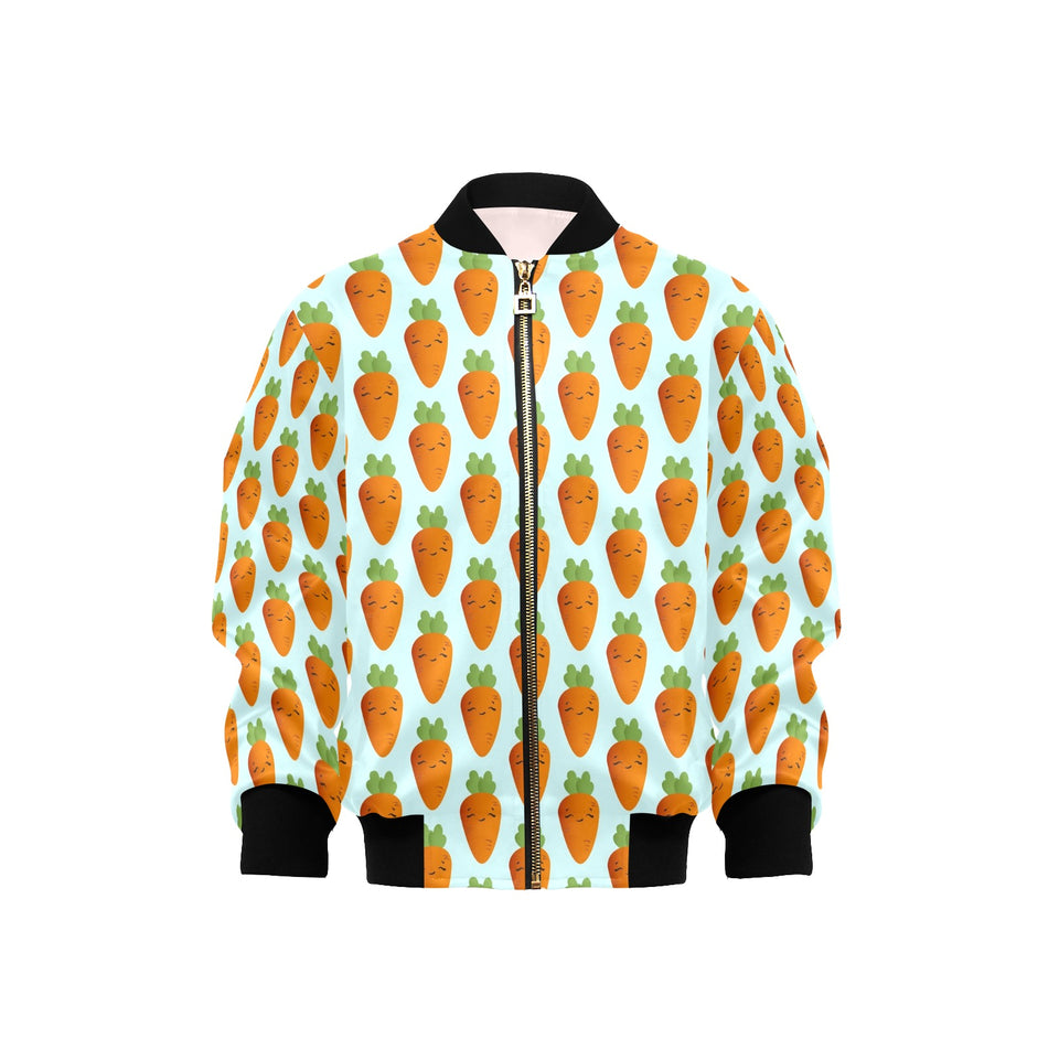 Carrot Pattern Print Design 03 Kids' Boys' Girls' Bomber Jacket