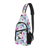 Stingray Pattern Print Design 01 All Over Print Chest Bag