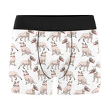 Bull Terrier Pattern Print Design 04 Men's All Over Print Boxer Briefs Men's Underwear