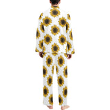 sunflowers design pattern Men's Long Pajama Set