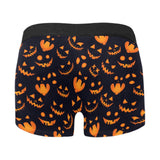 Halloween pattern Pumpkin background Men's All Over Print Boxer Briefs Men's Underwear