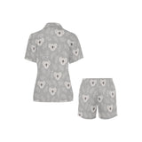 Cute koala leaves pattern Women's V-Neck Short Pajama Set