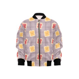 Bread Toast Pattern Print Design 05 Kids' Boys' Girls' Bomber Jacket