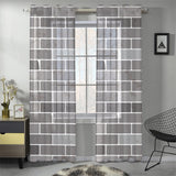 Brick Printed Pattern Print Design 05 Gauze Curtain