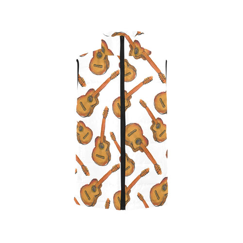 Paint Guitar Pattern Men's Padded Vest