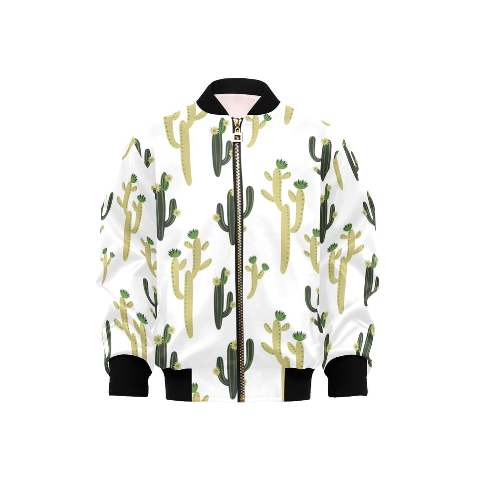Cute cactus pattern Kids' Boys' Girls' Bomber Jacket