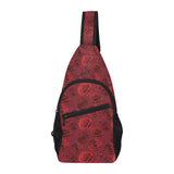 Rose Pattern Print Design 03 All Over Print Chest Bag