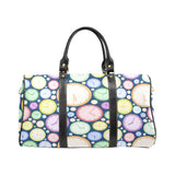Colorful clock background Travel Bag