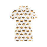 Pretzels Pattern Print Design 02 Women's All Over Print Polo Shirt