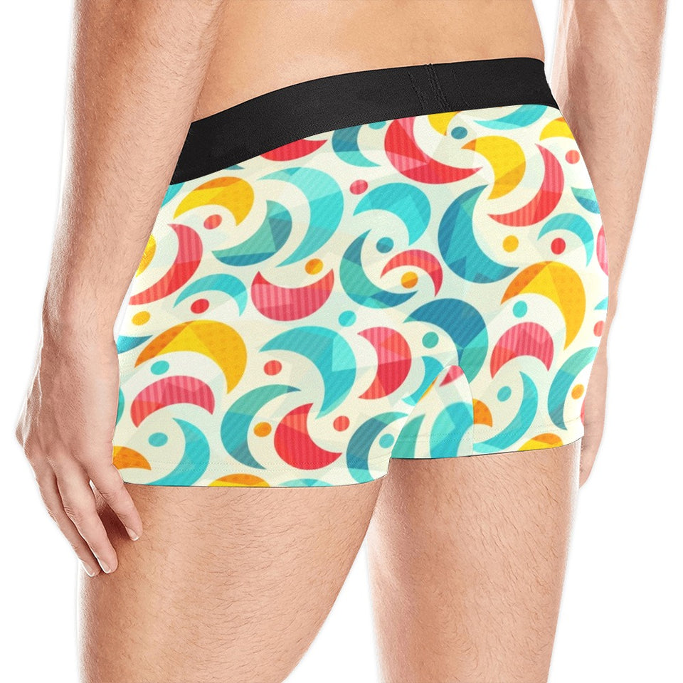 Colorful moon pattern Men's All Over Print Boxer Briefs Men's Underwear