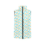 Fried Eggs Pattern Print Design 04 Men's Padded Vest