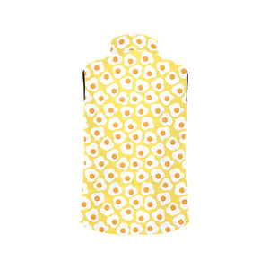 Fried Eggs Pattern Print Design 05 Men's Padded Vest