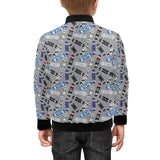 Skate Board Pattern Print Design 03 Kids' Boys' Girls' Bomber Jacket