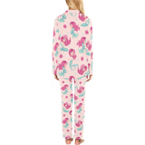 Cute little mermaid pattern Women's Long Pajama Set