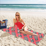 Camper Van Pattern Print Design 05 Beach Towel