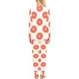 Grapefruit pattern Women's All Over Print Pajama Set