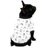 Hedgehog Pattern Print Design 02 All Over Print Pet Dog Round Neck Fuzzy Shirt