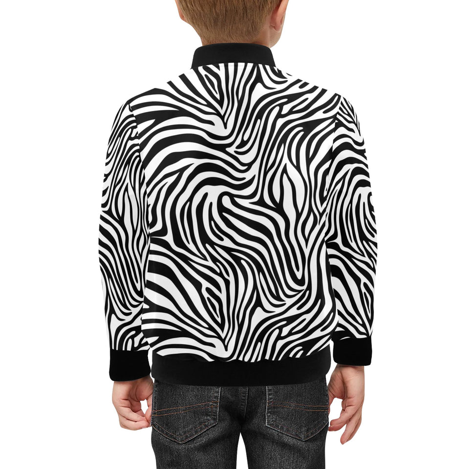 Zebra skin pattern Kids' Boys' Girls' Bomber Jacket