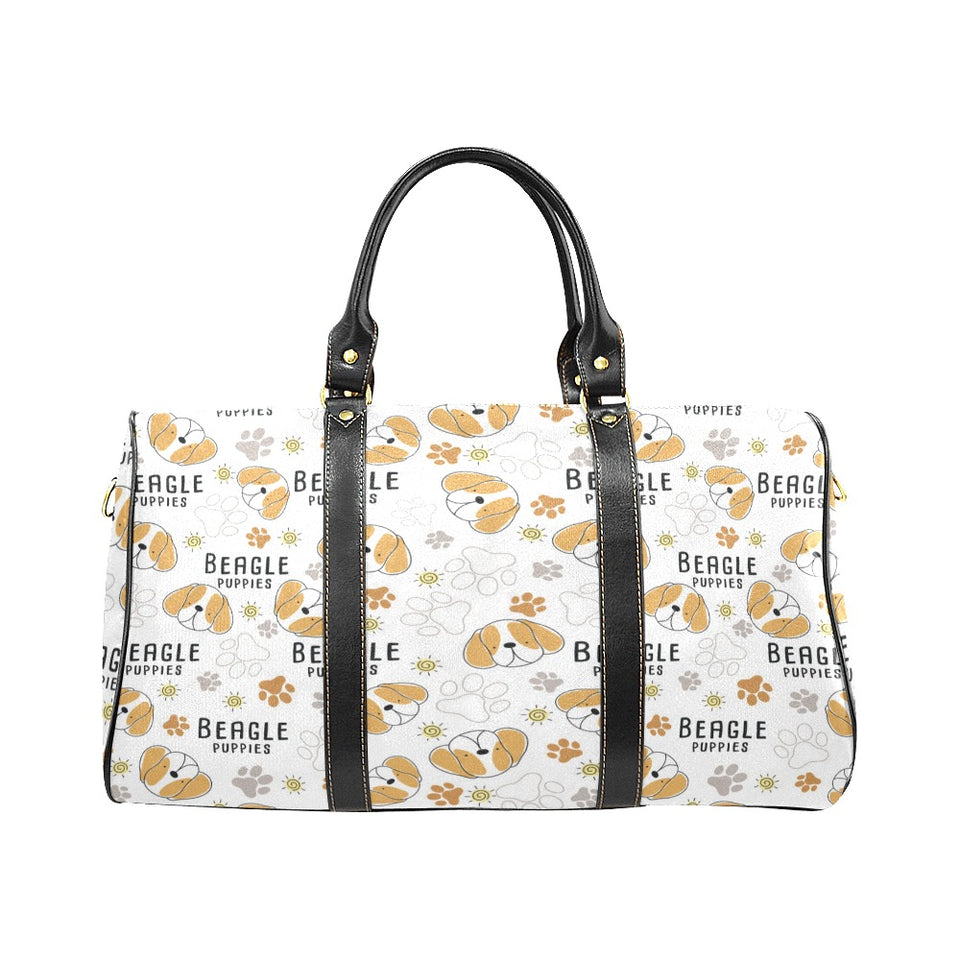 Cute beagle dog pattern background Travel Bag