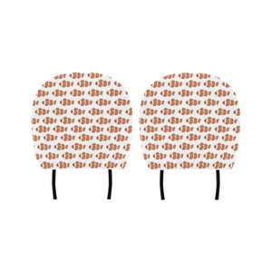 Clown Fish Pattern Print Design 05 Car Headrest Cover