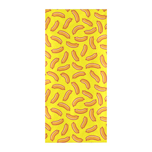 Sausage Pattern Print Design 01 Beach Towel