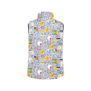 Math Pattern Print Design 04 Men's Padded Vest