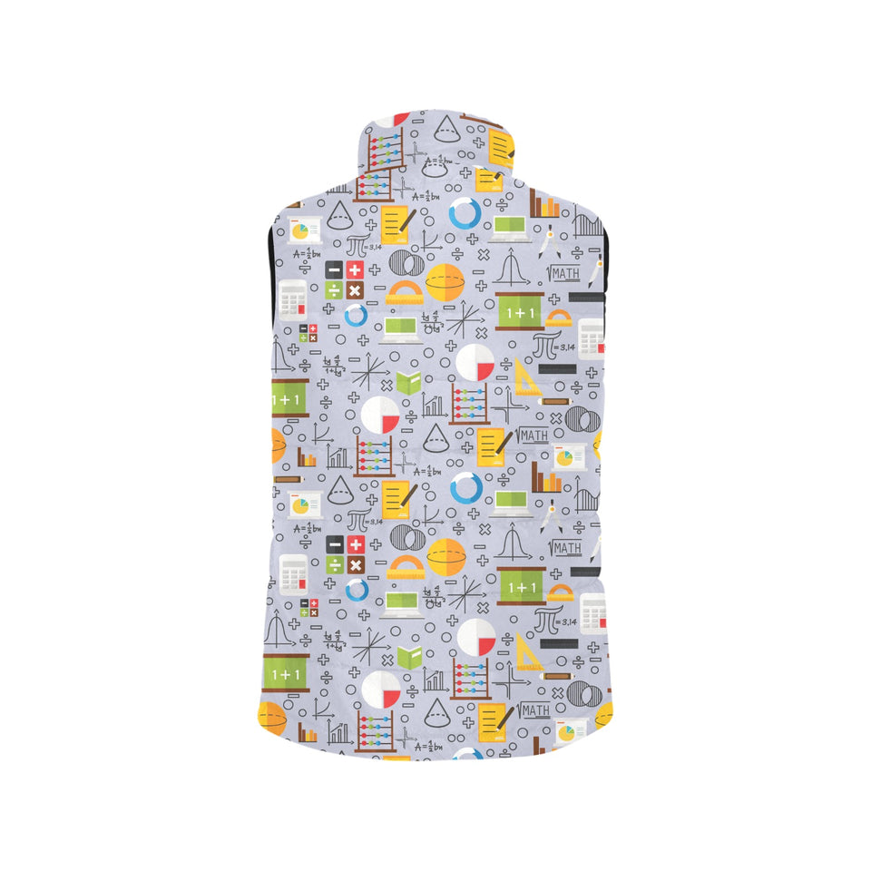 Math Pattern Print Design 04 Men's Padded Vest