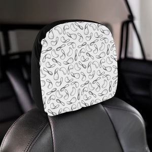 Potato Chips Pattern Print Design 04 Car Headrest Cover