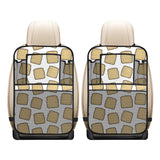 Bread Toast Pattern Print Design 03 Car Seat Back Organizer