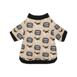 Beagle pattern All Over Print Pet Dog Round Neck Fuzzy Shirt