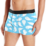 Cute white sea lion seals pattern Men's All Over Print Boxer Briefs Men's Underwear